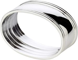 Anillos de boda de acero inoxidable de lujo chapados en plata con deslustre protegido para bodas Vacaciones de Navidad Ocasiones especiales - Product Image 1