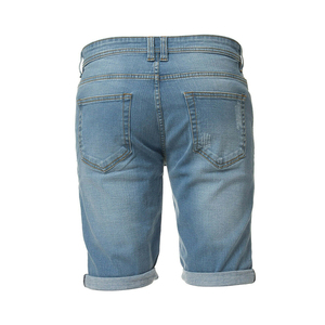 Pantalones cortos de mezclilla hechos a mano de secado rápido, transpirables, informales, de alta calidad, patrón sólido, tela de lona antiarrugas - Product Image 3