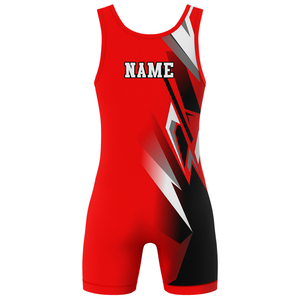 Camiseta Deportiva de Lucha Libre para Hombre de Alta Calidad, de Spandex/Poliéster, con Pantalones Cortos de Talla Grande y Logotipo Frontal - Product Image 2