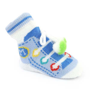 Newborn <b>Booties</b> - Blue - Product Image 1
