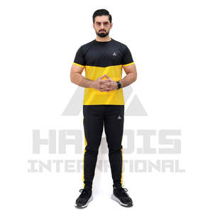 Venta al por mayor Hombres Entrenamiento Fitness Deportes Chándal Verano personalizado Suéter Pantalones conjunto de dos piezas para los hombres - Product Image 5