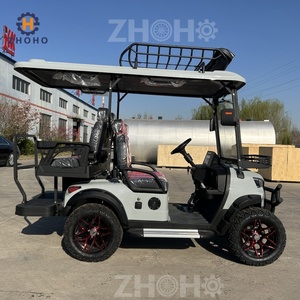 Voiture <span class=keywords><strong>de</strong></span> golf électrique tout-terrain simple <span class=keywords><strong>blanche</strong></span> 2-4 places, adaptée à <span class=keywords><strong>la</strong></span> plage et au <span class=keywords><strong>camping</strong></span>. - Product Image 3