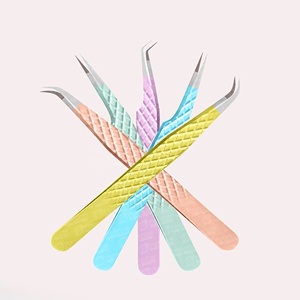 Pinzas de extensión de pestañas ligeras de etiqueta privada a granel con herramienta de elevación de pestañas duradera herramientas de cuidado de belleza probadas a mano - Product Image 3
