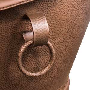 Bañera de cobre antigua Bañera elegante con anillos Hecha a mano para una experiencia de baño de lujo Hecho PARA LA VENTA DE EXPORTACIÓN DE LA India - Product Image 4