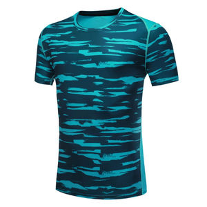 เสื้อยืดโพลีเอสเตอร์/คอตตอน ผ้าถักเนื้อแน่น พิมพ์ลายด้วยเทคนิค Dye Sublimation รับทำโลโก้ตามสั่ง ขายส่งจำนวนมาก - Product Image 1