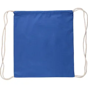 Bridget Personalized Promotional <b>Drawstring</b> Sportpacks Cotton Pouch <b>Backpack</b> with Custom Gadgets - Product Image 3