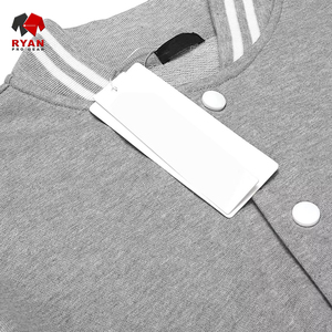 แจ็คเก็ตเบลสันวินเทจของผู้ชายเสื้อหนังมีฮู้ดแบบนูนด้านหน้าปกตั้งโลโก้แบบกำหนดเองสำหรับฤดูหนาว - Product Image 3