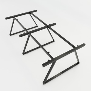 Industrial-Style Trapeze II Concept 240x120 Assembly Table <b>Footrest</b> HCTH015 - Product Image 1