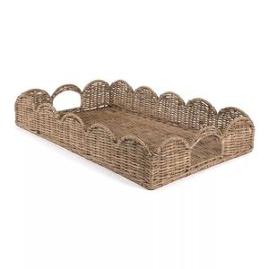 Bandeja de vajilla desechable Flexible plegable rectangular de mimbre de Vietnam Natural tejida a mano para servir bebidas, lavavajillas ecológico - Product Image 4