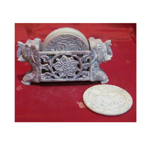 ที่รองแก้วหินอ่อนทำด้วยมือแบบพรีเมี่ยมหรูหราทันสมัยอุปกรณ์เสริมโต๊ะกาแฟที่ทันสมัยเครื่องดื่มที่มีสไตล์คลาสสิกทนทานสง่างามทันสมัย - Product Image 4