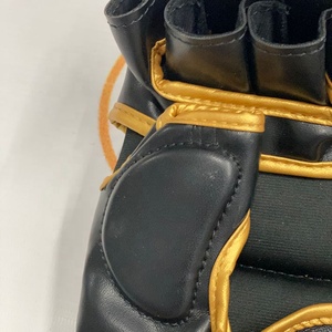 New Top Selling Twins Grappling Half Finger MMA Gloves Customized Black/Golden Mixed Martial Arts Training Synthetic Leather - Product Image 5