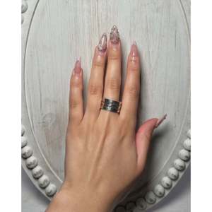 Handmade Navajo Gemstone <b>Ring</b> Sterling <b>Silver</b> Size 8.5 Rhodium Plated with Pearl Everyday Wear Fine Fashion Jewelry - Product Image 4