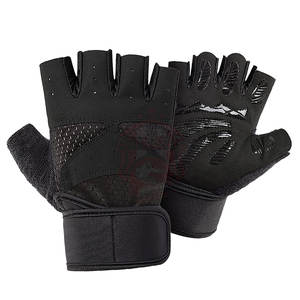 Guantes transpirables de entrenamiento para levantamiento de pesas, servicio OEM, guantes de culturismo de cuero sintético hechos a medida - Product Image 1