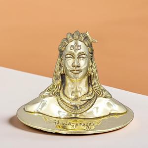 Adiyogi shiva รูปปั้นทองเหลืองทองสำหรับงานแต่งงานและเทศกาลดิวาลี - Product Image 2