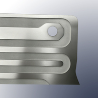 Plaques de refroidissement liquide en aluminium et cuivre sur mesure, plaques à eau froide, usinées par gravure chimique et CNC