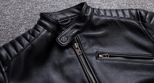 เสื้อแจ็กเก็ตหนังแฟชั่นสำหรับผู้ชายเสื้อแจ็กเก็ตหนังสำหรับผู้ชายแบบลำลองสำหรับ2025 - Product Image 6