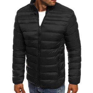 Veste parka d'été pour homme en gros personnalisée, veste matelassée en coton-polyester, design à bulles, décontractée, imperméable, respirante, grande taille - Product Image 2