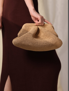 กระเป๋าฟางผู้หญิงฤดูร้อนกระเป๋าโครเชต์ - Product Image 1