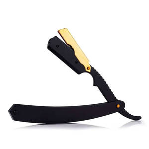 Maquinilla de afeitar profesional de borde recto de acero inoxidable antioxidante para salones de peluquería, herramienta de aseo más vendida para barberos - Product Image 6