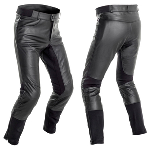 กางเกงนักขี่มอเตอร์ไซค์สำหรับผู้ชายกางเกงหนังสำหรับขี่ทนทาน - Product Image 1