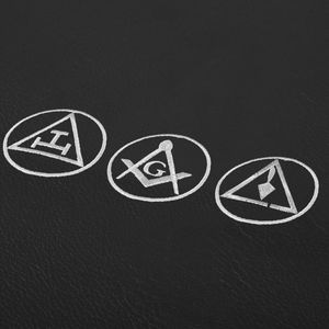 York Rite Argent Emblème Broderie À La Main Tablier Cas Différentes Tailles Et Matériaux Bas quantité minimale de commande Maçonnique Regalia avec Tablier Col - Product Image 5