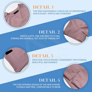 Último diseño de las mujeres con estilo médico uniforme de enfermería mujeres médico de enfermería uniformes conjuntos - Product Image 5