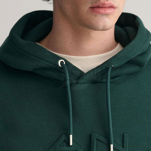 Sweat-shirts à capuche personnalisés avec logo en relief pour hommes, motif uni, coton/polyester, respirants, en gros, vêtements d'hiver - Product Image 5