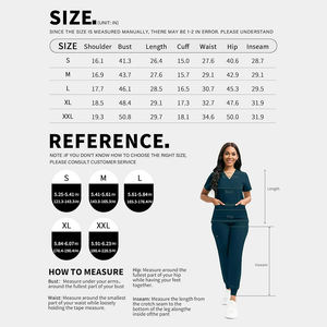 Uniforme Médico al por Mayor para Enfermeras, Manga Corta, Cuello en V, Transpirable, de Secado Rápido, para Médicos y Enfermeras - Product Image 6