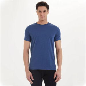 Men's <b>Muscle</b> Loose O-Neck 100% Cotton Blank Worsted Fabric Gym Fitness <b>T</b>-<b>Shirts</b> Fashion Wear for Adults - Product Image 2