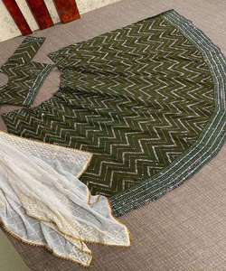 Nouvel arrivage de styliste lehenga pour femmes et filles, vêtements de fête lehenga choli avec blouse en gros - Product Image 6