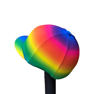 Sombreros de seda degradados para montar a caballo personalizados al por mayor, gorra con calavera arcoíris completa con monturas ecuestres de pico de bolsillo disponibles - Product Image 4