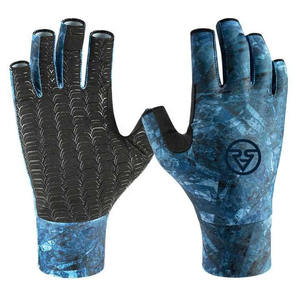 Guantes de Pesca de Nylon/Spandex Impermeables de Medio Dedo, Personalización OEM al por Mayor, con Logotipo Personalizado por Sublimación, Unisex - Product Image 6