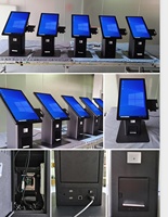 Kiosque de commande et de paiement en libre-service pour restaurant, système Android/Windows, écran tactile multipoint, kiosque LCD avec terminal de carte de crédit
