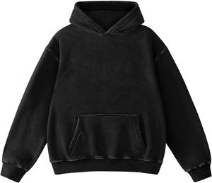Sweat à capuche délavé à l'acide Sweat-shirt super doux pour hommes Pull surdimensionné Sweats à capuche et sweat-shirts de mode pour hommes Tops vintage Premium - Product Image 2