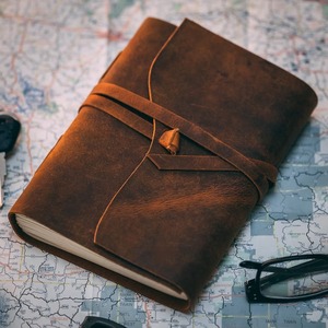 Diario de cuero hecho a mano Estilo Vintage sin forro gran regalo para mujer - Product Image 4