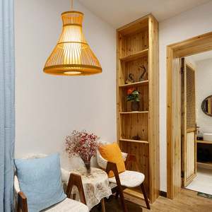 Abat-jour en bambou vintage luxueux en métal gaufré pour la décoration intérieure fabriqué au Vietnam pour l'éclairage en gros - Product Image 2