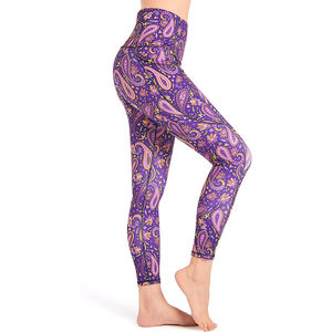 Factory Direct High Waist <b>Ladies</b> Yoga Pants Breathable Mid <b>Leggings</b> for Gym Workouts Sublimation Women <b>Leggings</b> Made Pakistan - Product Image 3