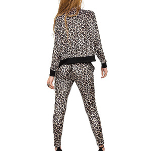 Venta caliente de moda de dos piezas personalizados chándales para las mujeres ropa deportiva gimnasio Fitness Tech polar entrenamiento chándales - Product Image 4