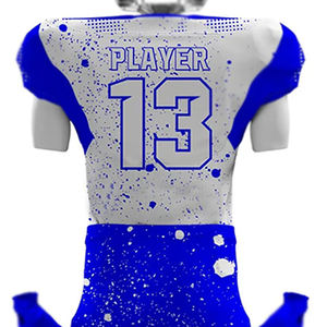 Uniforme de fútbol con estampado de sublimación completa y cuello en V para equipo 100%, camisetas de fútbol americano de poliéster, camiseta de fútbol americano para hombre - Product Image 6