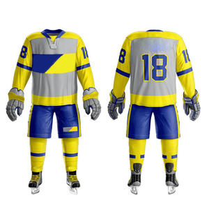 Kit de uniforme de Hockey sobre hielo bordado personalizado de alta calidad 2024, Jersey personalizado para jóvenes, deportes al aire libre, conjuntos de ropa de Hockey sobre hielo - Product Image 3