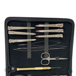 Kit de alicates de extensión de pelo de color personalizado al por mayor y kit de herramientas con gancho para tirar, kit de alicates de pelo de acero inoxidable sostenible - Product Image 5