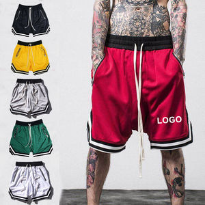 Pantalones cortos de baloncesto de malla de poliéster de secado rápido OEM, pantalones cortos atléticos para correr personalizados al por mayor, pantalones cortos de entrenamiento para hombres - Product Image 1