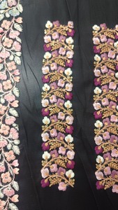 Adorno de encaje bordado hecho a mano de alta calidad con cuentas de perlas para prendas y vestidos - Product Image 6