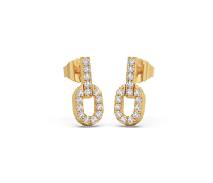 Boucles d'oreilles fleur zircon en laiton plaqué or 14 carats Vermeil Accessoire de mode tendance unique pour femmes Fabricant direct Exportateur - Product Image 1