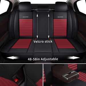 Housse de siège de voiture en similicuir de luxe, ensemble complet, ajustement universel, protection toutes saisons, 10 pièces, accessoires de voiture - Product Image 4