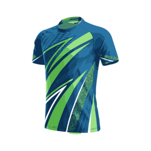 Conjunto de Camiseta y Pantalones Cortos de Fútbol Americano Unisex Personalizados al por Mayor, de Secado Rápido, Transpirables, con Estampado Digital y Teñido, 220g - Product Image 2