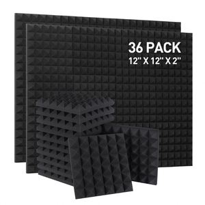 Paneles Acústicos de Espuma Piramidal Premium <span class=keywords><strong>para</strong></span> Insonorización, Reducción de <span class=keywords><strong>Ruido</strong></span> en Estudios, Control de Eco y Tratamiento de Aislamiento - Product Image 5