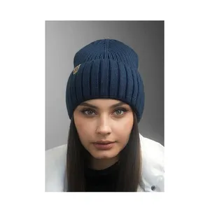 Best Selling Premium Quality Unique Look Luxury Casual Winter Beanie Cap 6039 - Hat "Nancy" for Wholesale Buyers from Ukraine