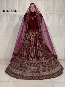 Lehenga nuptiale avec un beau travail de broderie par l'exportateur en gros Fabzone - Product Image 5