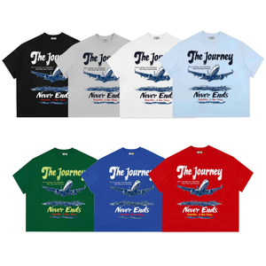 ODM OEM T-shirts boxy confortables grande taille pour hommes femmes surdimensionnés court respirant brodé décoration gaufre pour adolescents - Product Image 6